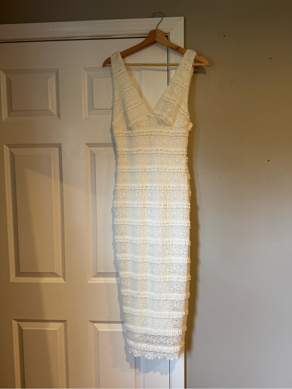 SHEIN Lace double layered maxi dress